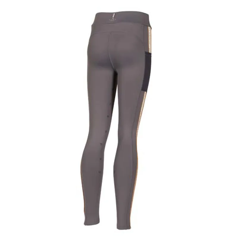 Aubrion Team Shield Riding Tights Young Riders in Grey-1